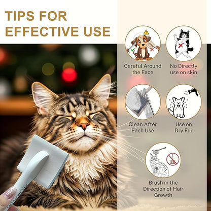 Grooming Dog Slicker Brush for Toy Poodle, Small Doodles & Maine Coon Cats - Best Dog Brush for Cockapoo Cavapoo Maltipoo and Pomeranian - Pet Slicker Brush & Comb Kit for Cats & small Great Pyrenees