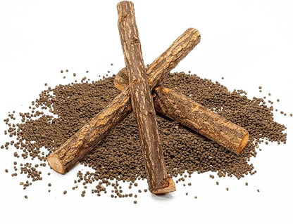 Ultum Nature Systems Driftwood - Log Wood - Natural Aquarium Hardscape for Planted Tank Aquascaping - Fish, Crab, Reptile, Bird, Paludarium Enclosure Structure, Terrarium Decor - MED 1Pc, 15-18" ⌀1-2"