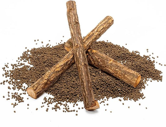 Ultum Nature Systems Driftwood - Log Wood - Natural Aquarium Hardscape for Planted Tank Aquascaping - Fish, Crab, Reptile, Bird, Paludarium Enclosure Structure, Terrarium Decor - MED 1Pc, 15-18" ⌀1-2"