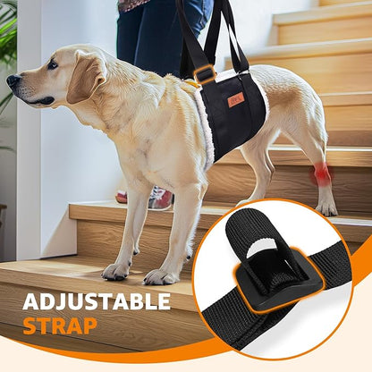 Adjustable Dog Lift Harness Dog Sling for Large Dogs Hind Leg Support Soft Lift Support and Rehab Harness for Weak Rear Legs, Helps Senior, Injured, Disabled and After ACL Surgery Dogs Large