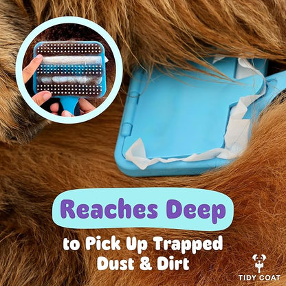 Tidy Coat Wet Wipe Dog Brush, Dog Grooming, Dog Accessories,