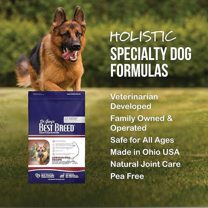 Best Breed German Dog Diet Made in USA [Natural Dry Dog Food]- 4lbs