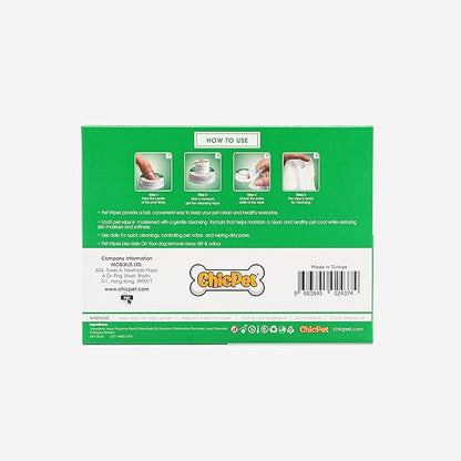 Push and User-Ready, On-The-Go Unscented Dog Wipes, Hypoallergenic Grooming Wipes Cleaning for Easy Use for Paws, Body and Butt, Pet Wipes Good for Sensitive Skin