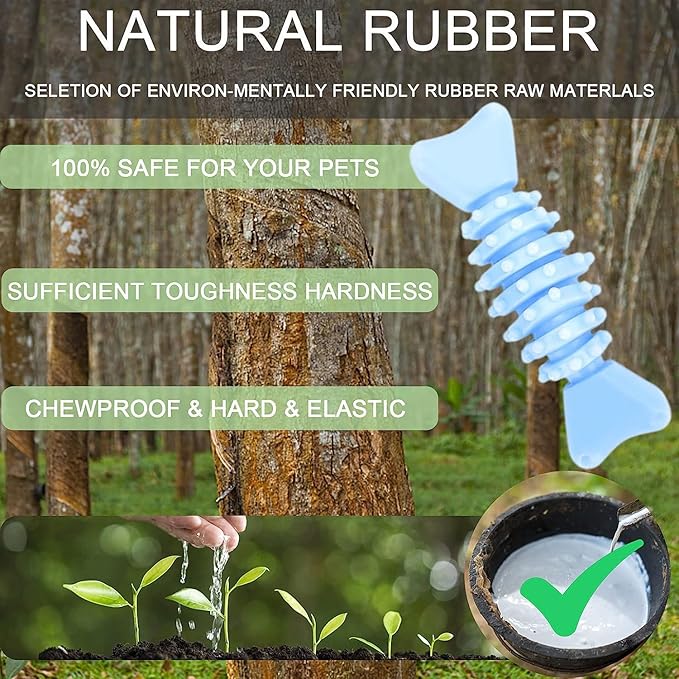 Puppy Toys, 6 Pack Dog Chew Toys for Puppy, Cute Blue Small Dog Toys, Teething Toys for Puppies, Soft Durable Interactive Chew Toy for Small Dogs