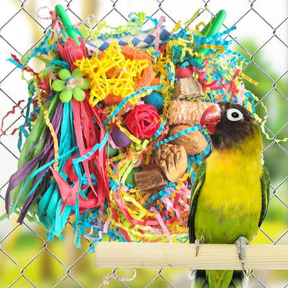 Bird Toys For Cockatiels, Tyotrbs Bird Toys For Conures Parakeet Toy BirdsToy For Parrots Birds Foraging Toy ParrotToys BirdCage Accessories Lovebird Cage Accessories for Small Birds
