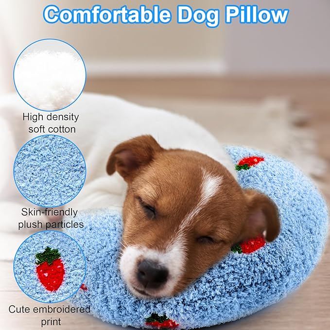 Mity rain Dog Pillow, Dog Calming Pillow Large 14.2" * 9.4", Anxiety Relief Pillow for Dog, Ultra Soft High Density Neck Pillow for Joint Relief Sleeping Improve, Pet Calming Pillow