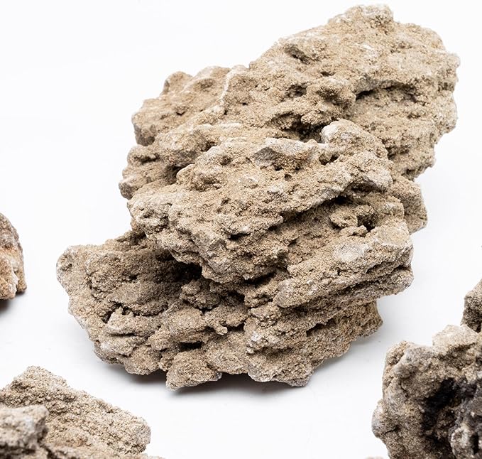 SubstrateSource Natural Stone for Aquarium, Terrarium, Paludarium, Reptile Enclosures - Set of Decorative Rocks for Landcapes, Aquascaping, Fish Tank Decor (Mountain Stone Stone, 10 Pounds, 3-8")