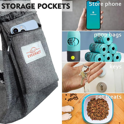 Dog and Cat Sling Carrier, Dog Carriers for Small Dogs with Padded Adjustable Shoulder Strap, Hands-Free Dog Bags for Travelling