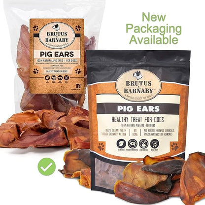 100% Natural Whole Pig Ear Dog Treat - 12 Pack Our Healthy Pig Ears Are Easy To Digest, Chemical & Hormone Free Thick Cut For Aggressive Chewers, Great Small Or Large Dogs
