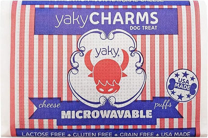 Himalayan Dog Chew YakyCharms Cheese Popcorn Dog Treats | Dog Training, Treats for Dogs, 100% Yak Cheese | Microwavable, Gluten, Grain, Lactose Free, USA Made | 12 Pack, White