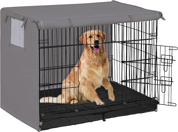 Easy-Going Dog Crate Cover 30 Inch Dog Kennel Cover for Dog, Cage Covers for Dog Crates Fit (30" Lx19 Wx21 H) Grey