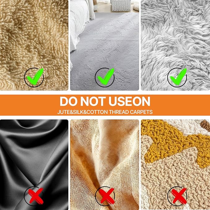 2 in 1 Carpet Rake for Pet Hair Removal, Reusable Pet Hair Remover, 54 Adjustable Long Handle Cat Dog Carpet Rake Scraper, Dog Hair Rake Brush for Rugs, Mats, Couch, Furniture