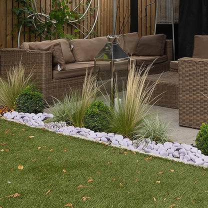 20Ib Snow White River Rock-Decorative Stones-Pebbles for Indoor Plants-Rocks for Outdoor Landscaping 1-2 inch High Polished Stones for Aquarium, Home Decor,Garden Decor