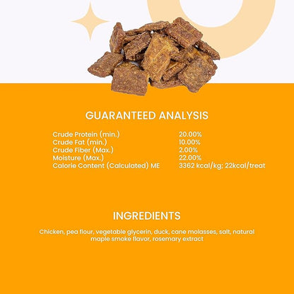 I and love and you Nice Jerky Bites - Chicken + Duck - Grain Free, Real Beef, Training Treat, Chewy Dog Treats, Filler Free, 4oz