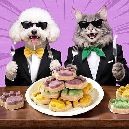 Just Try 6.35 oz Freeze Dried Cat Paw Treats Healthy Dog Training Treats High Protein Chicken Cat Snacks Low Calorie Pumpkin Treats Supports Immunity & Gut Healthy