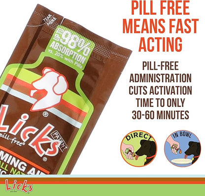 Licks Dog Zen Calming Aid Supplements - 15-use (Roasted Chicken Flavor)