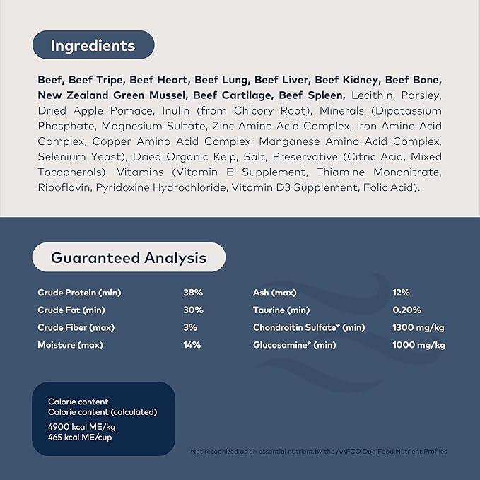 ZIWI Peak Air-Dried Dog Food  Beef - All Natural, High Protein, Grain Free, Limited Ingredient w/ Superfoods (35.2oz)