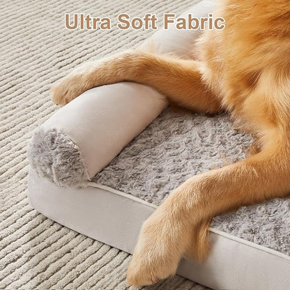 BFPETHOME Dog Beds for Large Dogs, Orthopedic Dog Bed for Medium Large Dogs,Big Waterproof Couch Dog Pet Bed with Removable Washable Cover