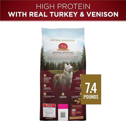 Purina ONE True Instinct With A Blend Of Real Turkey and Venison Dry Dog Food - 7.4 lb. Bag