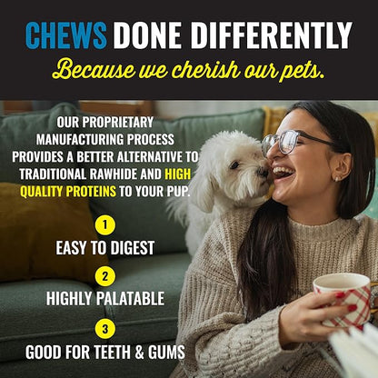 etta says! Premium Crunchy 4.5" Rabbit Dog Chews - Grain-Free Dog Treats, Good for Teeth, Easy to Digest - Made in The USA (36 Count Pack of 1)