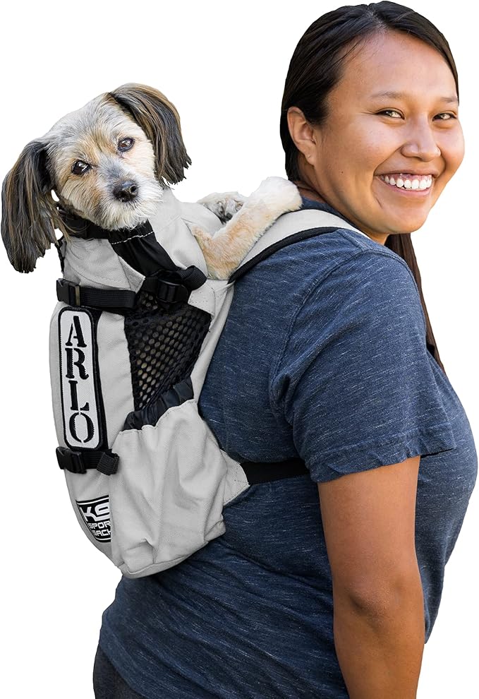 K9 Sport Sack | Dog Carrier Adjustable Backpack (Large, Air 2 - Charcoal Grey)