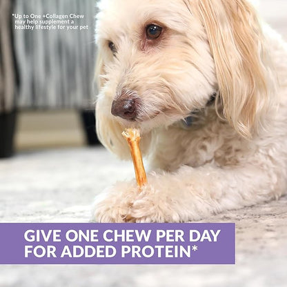 Real Duck Collagen Sticks for Dogs (25 Pack,5 Inch) Long Lasting Dog Chews No Hide Dog Treat Bully Stick Rawhide Free,Grain Free,High Protein