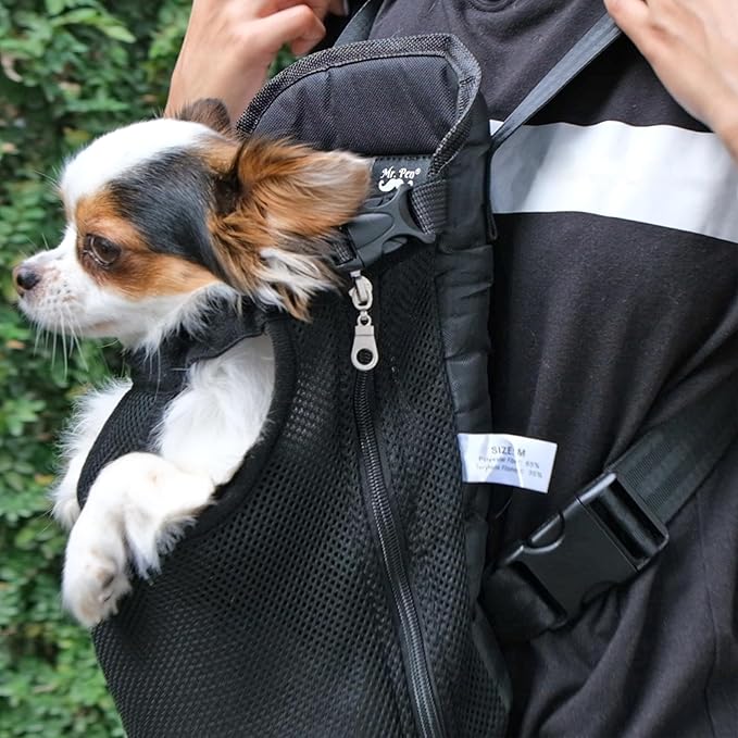 Mr. Pen- Pet Adjustable Dog Carrier Backpacks, Hiking Travel Backpack, Puppy Backpack, Dog Front Carrier
