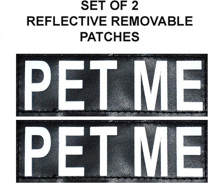 Doggie Stylz Service Dog mesh Vest Harness Cool Comfort Nylon Purchase Comes with 2 Reflective PET ME pathces. Please Measure Your Dog Before Ordering