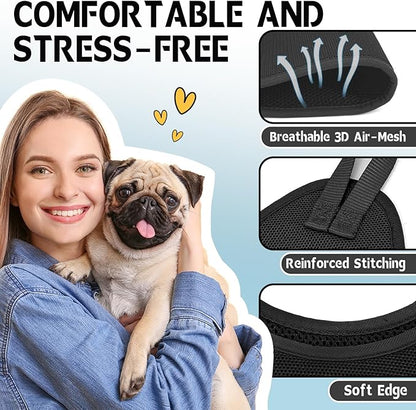 Supet Dog Grooming Hammock Harness for Cats & Dogs, Relaxation Dog Sling for Nail Trimming, Restraint Hanging Harness for Clipping& Nail Trimming