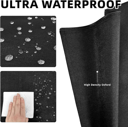 600D Dog Crate Cover, Waterproof Pet Kennel Cover with Storage Bag Cover Fit for 24 Inch Wire Crate Dog Cage, 24 Inches, Black