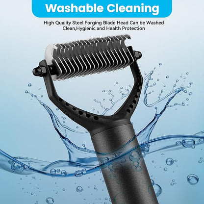 Dog Brush for Shedding - Short Haired Dogs, Undercoat Rake for Dogs, Cat Brushes for Indoor Cats, Cat Grooming Supplies, Dog Deshedding Brush for Small Medium and Large Pet.