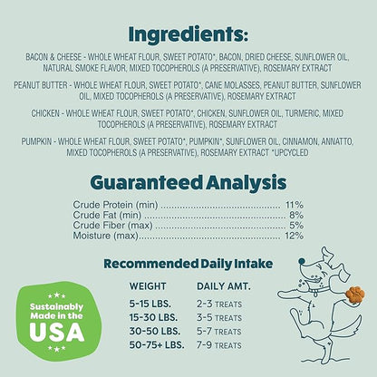 Shameless Pets Crunchy Dog Treats - Snack Mix Variety, 10oz - Healthy Dog Biscuits & Cookies Treats for Small, Medium, and Large Dogs - Made in The USA - Free from Corn & Soy