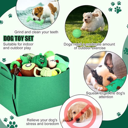 Abbylike 50 Pcs Puppy Supplies Starter Kit for Small Dogs Puppy Essentials Includes Leash, Bowls, Teeth Brushes, Water Bottle, and More Accessories for Dogs Christmas Welcome Gift(Green)