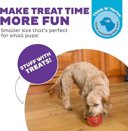 Outward Hound by Planet Dog Lil' Snoop Interactive Treat Dispensing Dog Toy, Small, Red