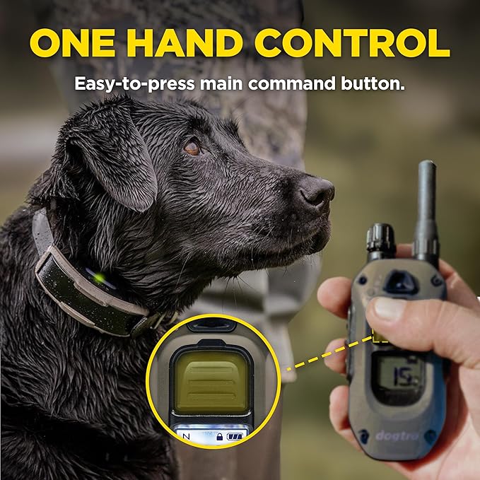 Dogtra 1900X E-Collar for Dog Training - 3/4 Mile Range, Dogs 35 lbs+, IPX9K Waterproof, 100 Stimulation Levels, Vibration, Tone, Rechargeable - Ideal for Dog Owners and Professional Trainers