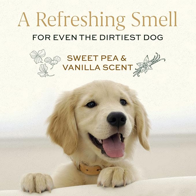 Dog Perfume Spray, Long-Lasting Dog Body Spray with Sweet Pea and Vanilla Infusion, Refreshing Mist, 8 fl oz
