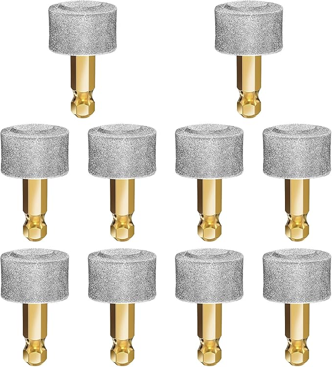 Dog Nail Grinder Replacement Head Drills Pet Nail Grinder Replacement Professional Spare Grinding Head for Dog Claw (10Pieces)