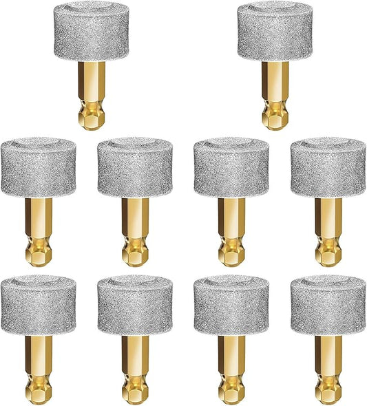Dog Nail Grinder Replacement Head Drills Pet Nail Grinder Replacement Professional Spare Grinding Head for Dog Claw (10Pieces)