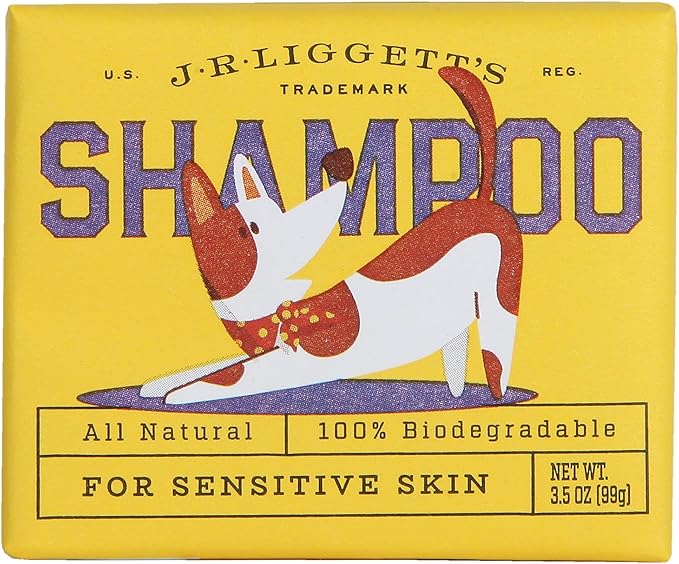 J·R·LIGGETT'S Dog Shampoo Bar for Sensitive Skin - Relieves Dry, Skin - Detergent-Free Formula, 100% Ecologically Correct, Non-GMO, 3.5 Ounce