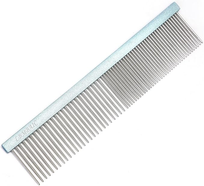 Dog and Cat Brush For Shedding Mats&Knots&Tangles High Effective.Dog Metal Comb for Grooming With Long Pin shiny Color. (X2PCS)