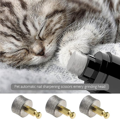 10PCS Dog Nail Grinder Head Replacement Pet Nail Grinder Tips Emery Grinding Head for Most Pet Electric Claw Nail Grooming Tools