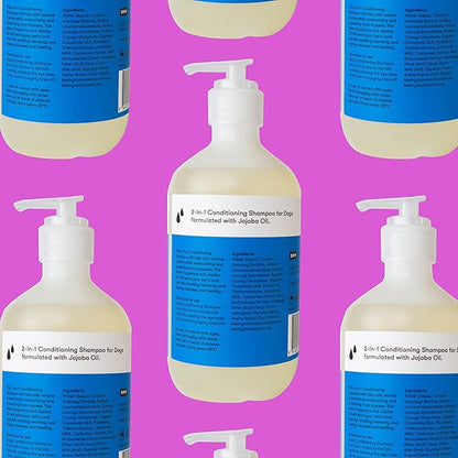 Conditioning Shampoo with Melon Fragrance & Jojoba Oil - Natural Dog Shampoo, Deep Wash to Clean, Condition & Protect Sensitive Skin - 500ml