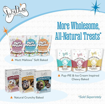 The Lazy Dog Cookie Co. - Home for The Holidays Soft Baked Dog Treats - Wheat, Corn & Soy Free - Limited Edition - Mouth Watering Maple Glazed Ham Flavored - 5 oz (HM)