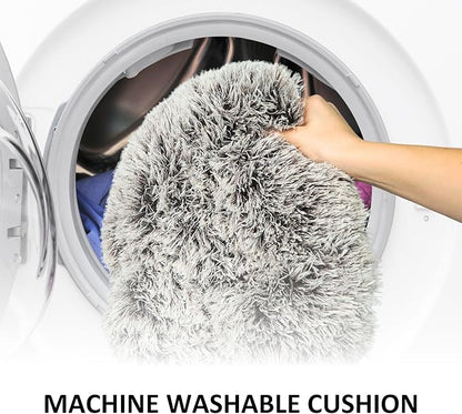 Cat Donut Bed with Washable Cushion  Cat Caves for Indoor Cats  Collapsible Donut Bed with Peekaboo Pet Tunnel Toy  Cozy Hideout for Kittens, Ferrets, Rabbits & Dogs - Brown