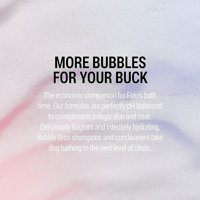 2 in 1 Dog Shampoo and Conditioner for Pets, Gallon - Naturally Derived Ingredients, Eliminates Smelly Pet Odors, Moisturizes and Nourishes, Cleans and Conditions, Bulk Refill Size 128 oz