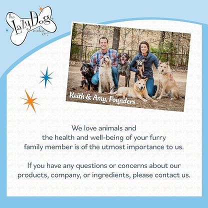 The Lazy Dog Cookie Co. - Home for The Holidays Soft Baked Dog Treats - Wheat, Corn & Soy Free - Limited Edition - Mouth Watering Maple Glazed Ham Flavored - 5 oz (HM)