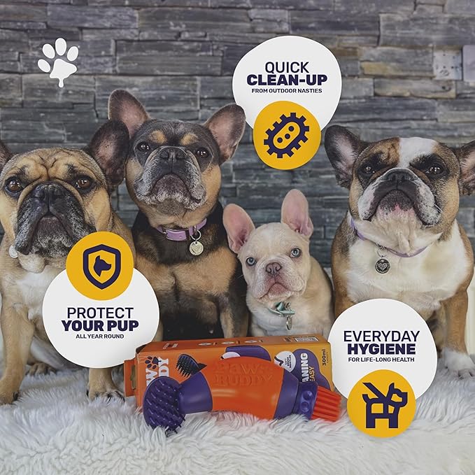 Dog Paw Cleaner - Fastest Way to Clean Muddy Dog Paws - Cleans & Removes Dirt, Mud & Debris from Pet Paws