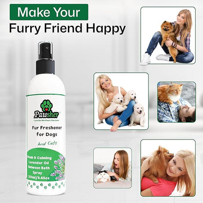 Dog Essentials Refreshing Bundle | Dog Wipes for Cleaning & Deodorizing | Paw & Nose Balm | Teeth Cleaning Wipes | Dog Spray & Deodorizer Perfume | Refreshing & Calming Lavender Scent