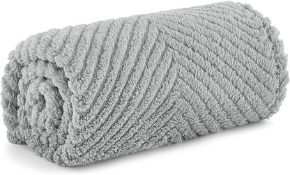 Bedsure Dog Blanket for Medium Dogs Washable - Soft Fluffy Puppy Blanket with Premium 300GSM Coral Fleece, Cozy Calming Cat Blankets for Indoor Cats, Fuzzy Pet Blanket for Kitten Doggy, Light Grey