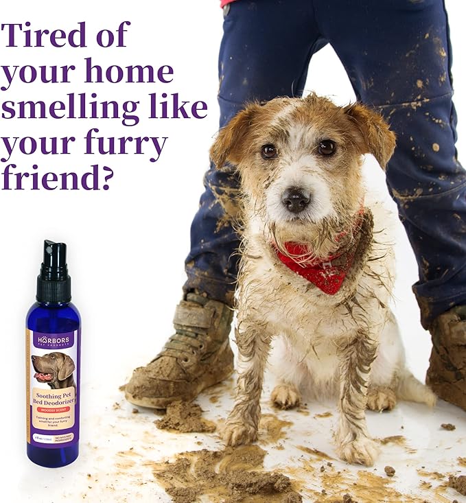 Harbors Soothing Pet Bed Deodorizer - Pet Aromatherapy | Deodorizers Pet Bed and Calms and Soothes Your Pet | 100% Satisfied or Return for Full Refund